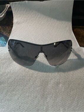Jean Paul Gaultier Charcoal Sunglasses Rhinestone Detail